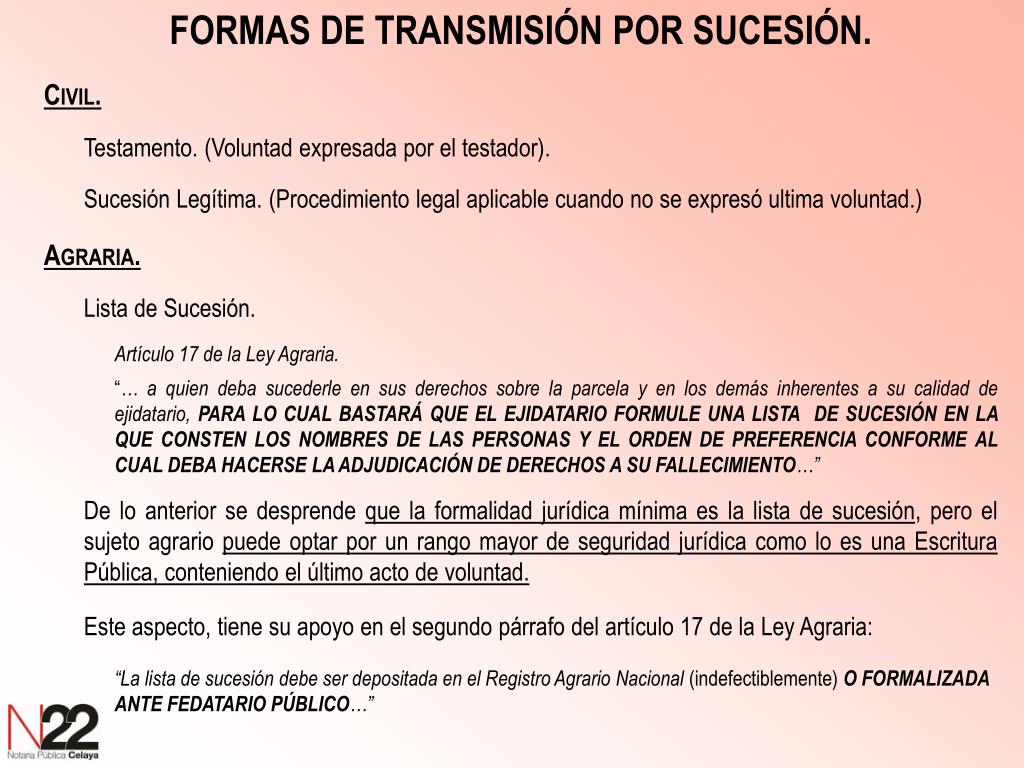 Designación de herederos en testamento agrario: trámite ante el